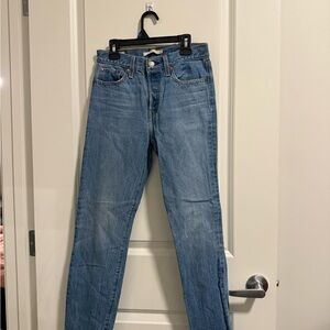 Levi's Light Blue Straight Leg Jeans